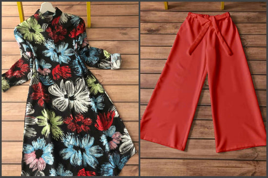 Kurti Fabric Reyon + Plazzo Imported stretchable (Lycra)