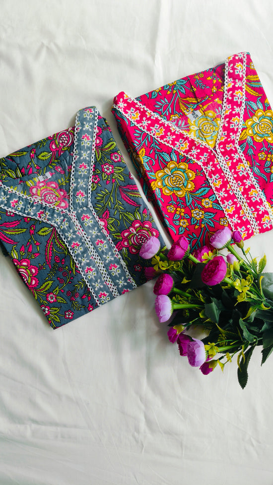 Pure cotton Designer Short Kurtis