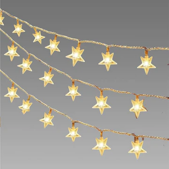 Serial String Star Lights for Decoration