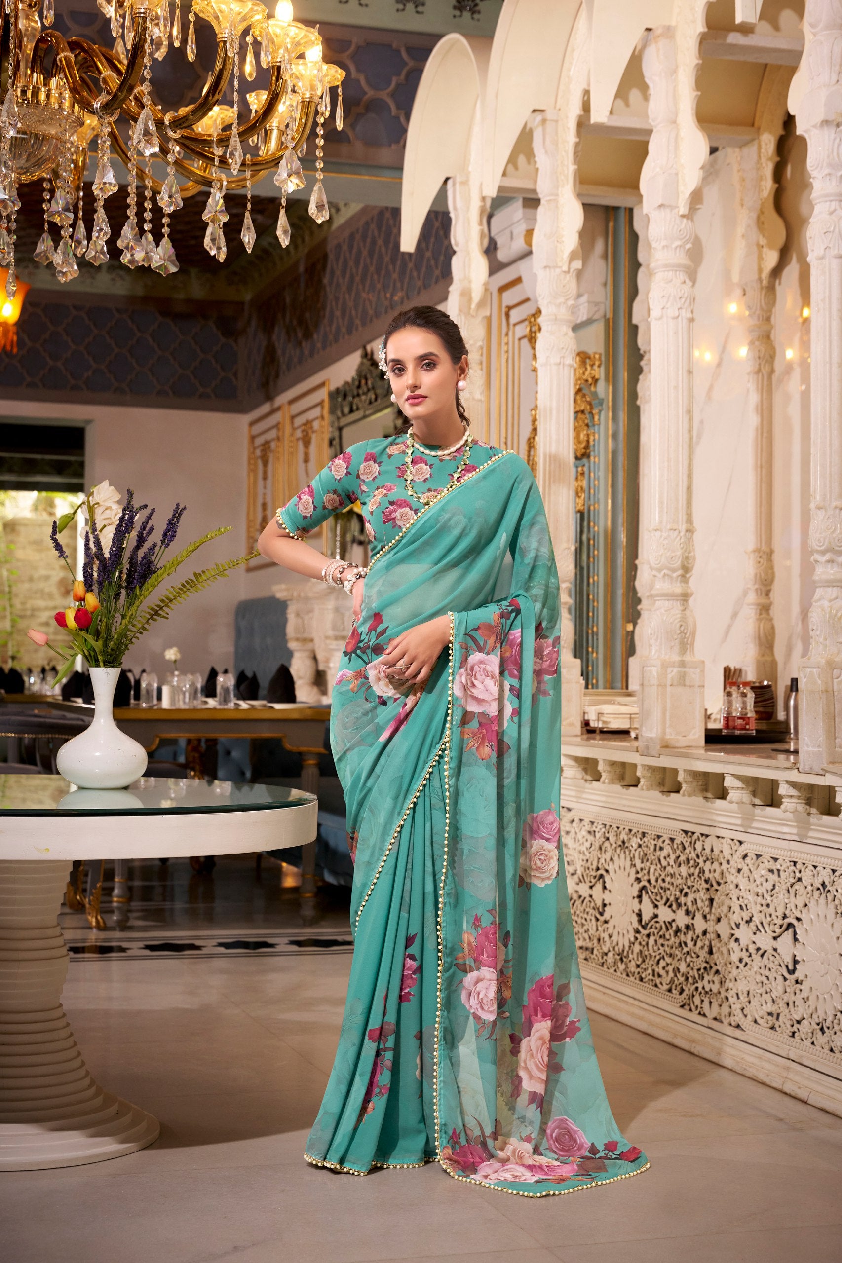 Georgette Saree - Party Wear Saree