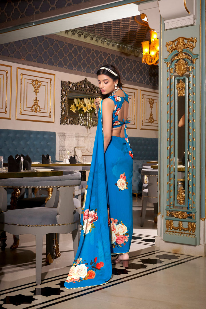 Georgette Saree - Party Wear Saree