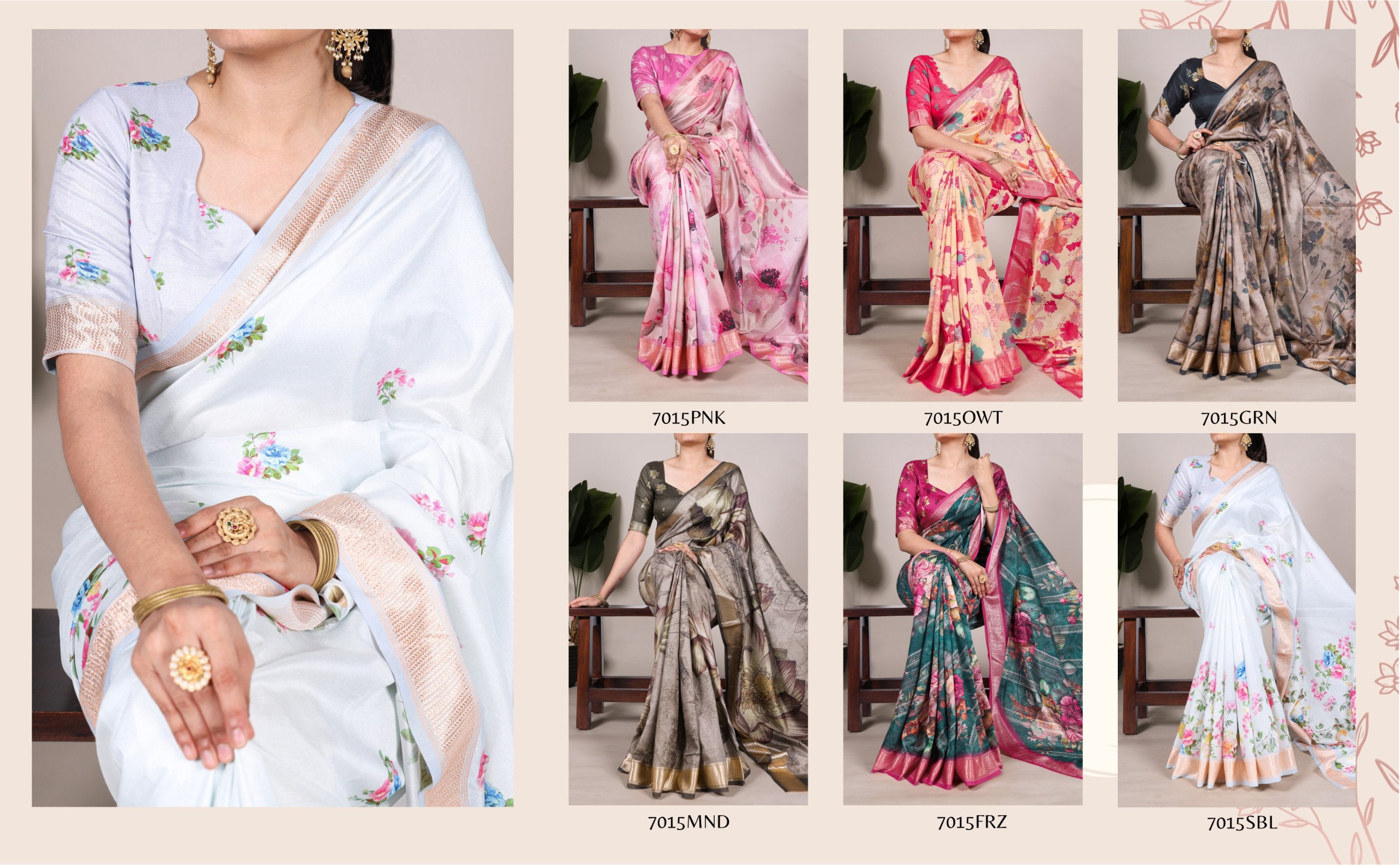 Party Wear Saree - Tasar Silk Saree With Viscose Border