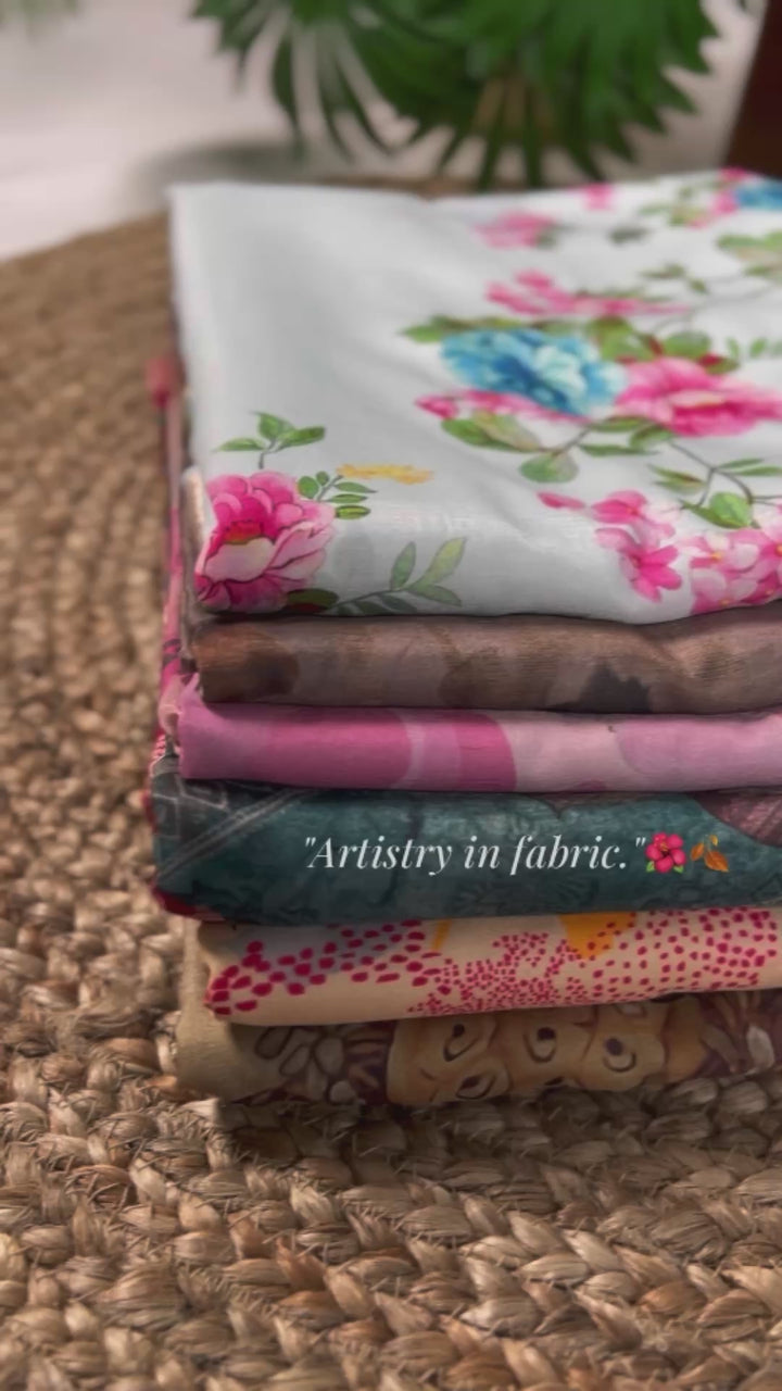 Brown Party Wear Saree - Tasar Silk Saree With Viscose Border